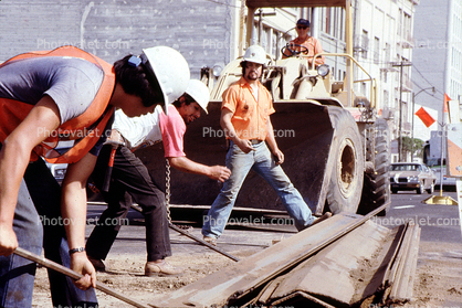 Construction of the Moscone Center, Construction Worker, Man, Hardhat