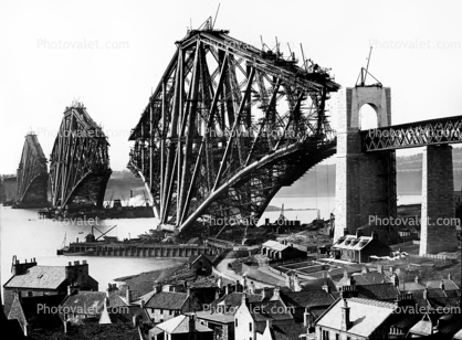 Forth Bridge Railway, 1890, over the Firth of Forth