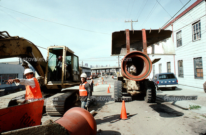 Sewer Pipe Installation, Potrero Hill