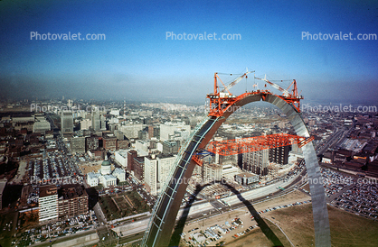 Creeper Cranes, Gateway Arch Construction, St. Louis Missouri Images, Photography, Stock ...