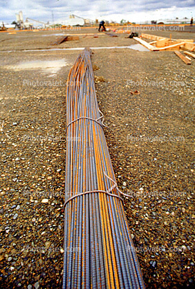 laying down rebar for a large floor