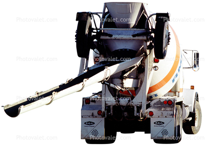 cement mixer truck, photo-object, object, cut-out, cutout