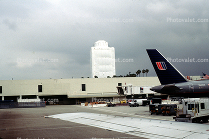 LAX Control Tower shrouded in plastic