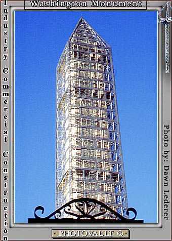 Washington Monument with Scaffolding