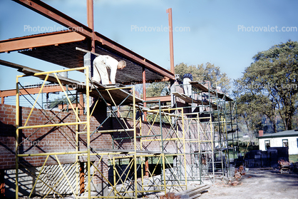 scaffolding, 1958, 1950s