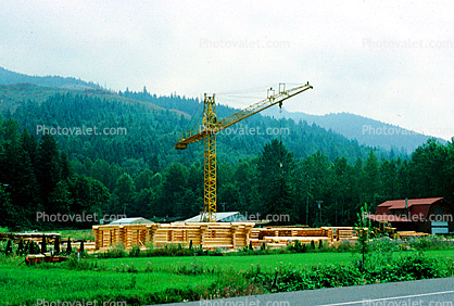 Tower Crane, Log Cabin