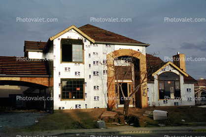 steel frame, home, house, residence