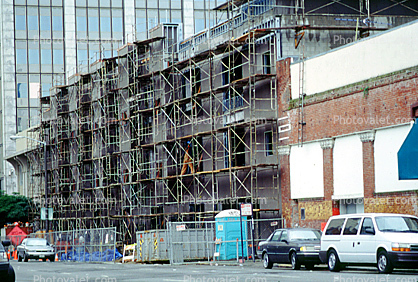 scaffolding, Potrero Hill