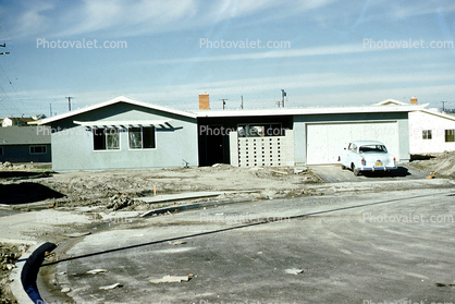 Home, House, residence, single family dwelling unit, 1950s