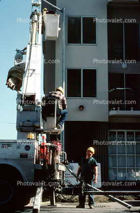 Cherry picker, telescopic lift, Truck, manlift, Potrero Hill, telehandler