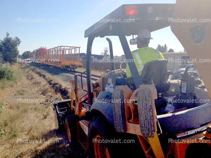 Laying down Fiber Optic Cables, 2014, Construction for the new SMART train