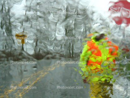 Rainy day Street, Neah Bay, northwest Olympic Peninsula, Washington
