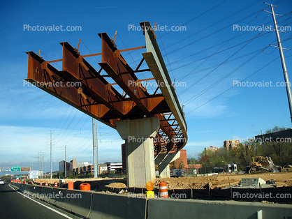 Highway, interstate, freeway, I Beam Steel, bridge, southern Maryland