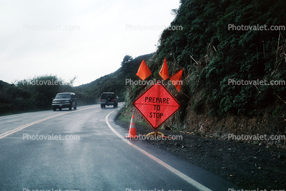 prepare to stop, coast Highway-1, Pacifica, PCH