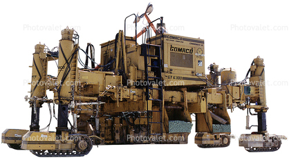 Gomaco GT 6300 four-track concrete paver, paving machine, cutout