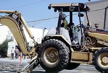 Catarpillar 436B, loader backhoe tractor, wheeled, Earthmoving, Earthmover
