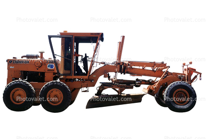 CHAMPION 730A Motor Grader, wheeled, earthmover, photo-object, object, cut-out, cutout