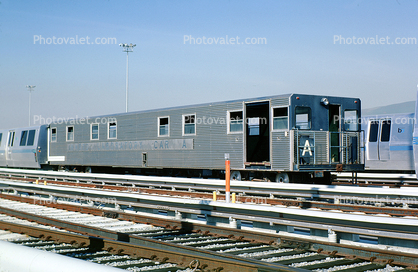 BART prototype testing train, 1970s