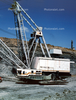 Mincorp, Marion, PBS Coals, P.B.S., bucket crane, Shovel, Excavator