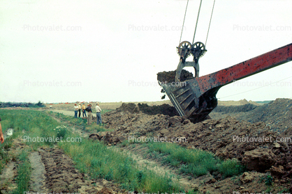 Excavating Shovel Crane, Excavator, Big Dipper, Truax Coal Company, Crane, Drag Bucket, Huge, Big, Mining Shovel, Digger