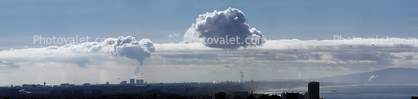 Pollution Plume from an Oil Refinery, Panorama