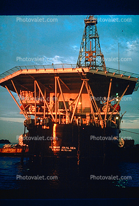Glomar Coral Sea, Global Marine, Oil Drilling Rig, Sabine Inlet, IMO: 7366506