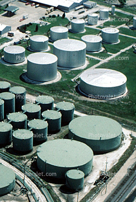 Oil Storage Tanks, Mississippi River, New Orleans