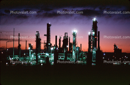 Oil Refinery, Grand Junction, Colorado, Refinery, Twilight, Dusk, Dawn