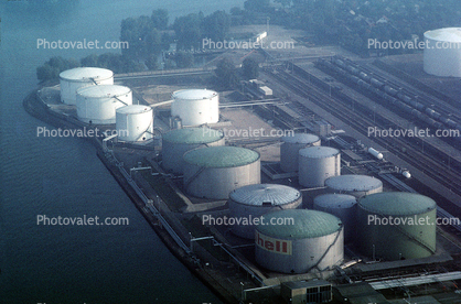 Oil Storage Tanks, Refinery, Berlin, Germany