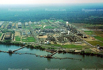 Refinery, Oil Storage Tanks, Delaware River, Westville, New Jersey