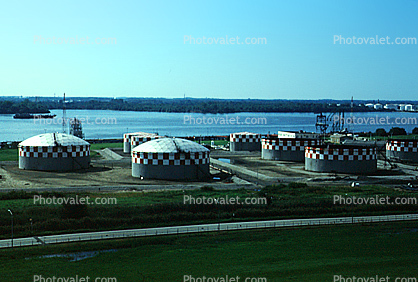 Philadelphia, Oil Storage Holding Tanks, Delaware River