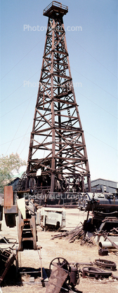 Oil Fields, Derrick, Extraction, Panorama, Oil Derrick, Rig
