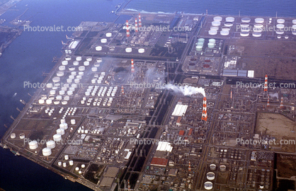 Oil Storage Holding Tanks, Refinery, near Narita, Japan