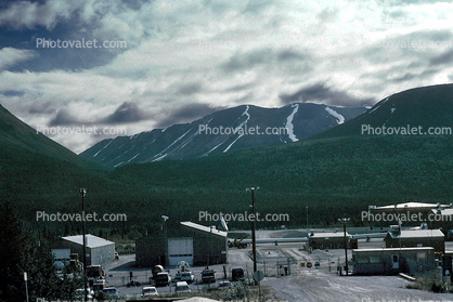 Pump House, Station, Glenallen, Alaska Pipeline, Mountains