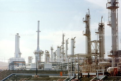 Refinery, New Gas Production Unit, Oleum, California, 1956, 1950s