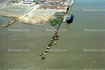 Dock, Oil Tanker, pipline, water, bay