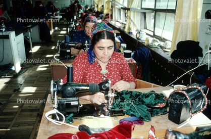 Women, Sewing Machine