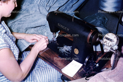 Woman, Sewing Machine