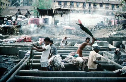 Washing Clothes, Laundry, Mumbai (Bombay), India Images ...
