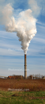 Panorama, smokestack, soot, Air Pollution