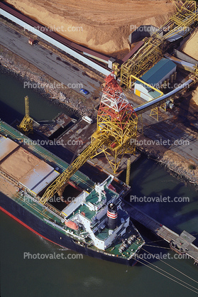Conveyer Belt, Sawdust, Chips, Pulp, Coos Bay, Dock, Harbor