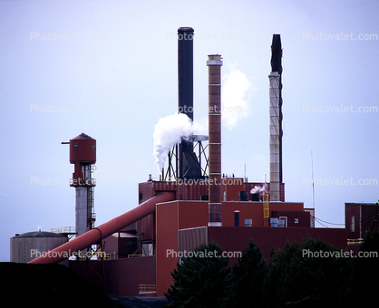 Lumber Mill, Smokey Lumber Mill, smoke, air pollution, soot, buildings