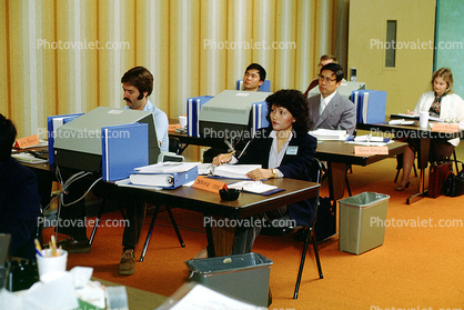Students, Workbooks, Computer Class, October 1982