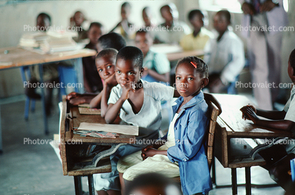 Girls in a Classroom, Students, Madzongwe
