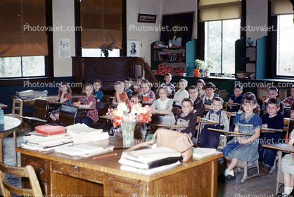 Classroom, Schoolroom, 1950s