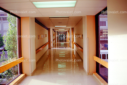 Corriders inside a school, Hall