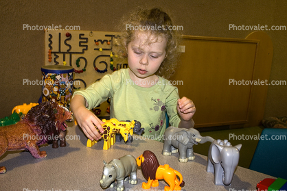 toy animals, hands-on exhibit, touch