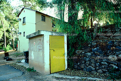 bomb shelter in a kibbutz