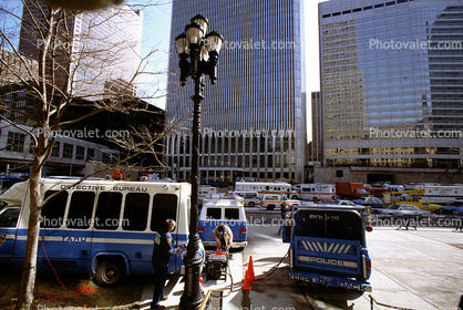 Police Detective Unit, Firetruck, Emergency Vehicles, 1993 World Trade Center bombing, February 26, 1993
