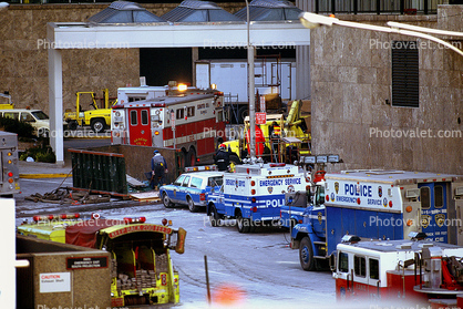 Police, Firetruck, Emergency Vehicles, 1993 World Trade Center bombing, February 26, 1993